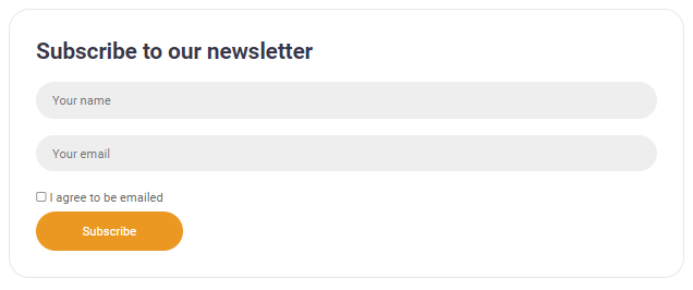 Subscription and Opt-In Forms
